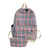 Style Plaid Pattern Backpack Set Canvas Backpack For Women Vintage School Bags For Girls Student Book Bag rucksack