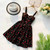 New-Coming Summer Women Spaghetti Strap Print Floral Sleeveless Empire Beach Dresses High Street Style