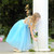 Blue Elsa Dress Girl Kids Sequin Dress Children Christmas Clothing Girls Princess Dresses Halloween Cosplay Costume with Cloak