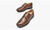 BeauToday Monk Straps Shoes Women Calfskin Genuine Leather Brogues Round Toe Brown Color Casual Lady Flats Handmade 2140820