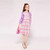 Kids High Street Patchwork Girls Fashion Dresses Long Sleeve V Neck For 2 to 9 Years Children