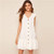 White Tiered Ruffle Hem Button Front Tea Dress Women Summer Cute V Neck Sleeveless Ladies Drop Waist Shirt Dress