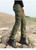 Brand Safari Style Multi Pockets Pants Women Loose Pants Army Green Military Trousers Straight Womens Pants Winter Full Length