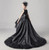 Black satin Prom Gown Tutu Princess Dress Clothing Teenage Girl Dresses Christmas Party Wedding Formal Costume For Kids Girls