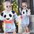 Autumn New Cute Long Sleeve Hoodies Baby Dress Kids Birthday Cartoon Panda Dresses Casual Girl Clothes
