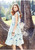 New Women Strap Fresh Floral Printing Lace Stitching Loose Waist Big Swing Tassels Dress New Women Strap Fresh Floral Printing Lace Stitching Loose Waist Big Swing Tassels Dress