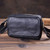 Leather mini men's bag, casual fashion one-shoulder men's slant bag, leather bag