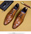 Mens formal shoes genuine leather oxford shoes for men black dress wedding business laces leather brogues shoes