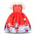 Christmas Dress Santa Claus Party Costume Gift For 3-10 years old Winter Snowflake Holiday New Year Girl Kids Children Clothing