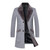 Winter High Quality Casual Trench Men Coat Jacket / Business Wool Thick Warm Men's Woolen Coat