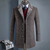 Winter high quality wool thicked trench coat men,men's gray wool jackets