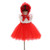 Baby Girls Dresses with Cap Red Christmas Cotton Kids Dress Children Wear Girl Clothes 0-24 month