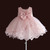 New Baby Girl Dresses Pink White Pearl Bow Party Pageant Dress Little Kids Children Dress for Party Wedding Size 6M-4T