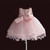 New Baby Girl Dresses Pink White Pearl Bow Party Pageant Dress Little Kids Children Dress for Party Wedding Size 6M-4T