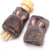 Winter Warm Lovely Cartoon Cute Rabbit Half Finger Mittens Student Flip Thickened Plush Gloves