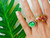 Green Eminence Oval Ring