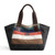 patchwork design color stripes canvas  women messenger bag fashion girls handbag shoulder bag  daily shopping bag