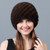 Autumn Winter Women Fur Beanie Hat Mink Woven Mother Mesh Cap Ladies Middle-aged Elastic Warm Fashion Soft Pineapple Hats H7022