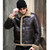 Thicken Real Sheepskin Coat Men Winter Warm Brown Fur Clothing New Genuine Leather Natural Sheepskin Leather Outwear