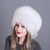 Natural Fox Fur Hat Winter Women Fur Hat Silver Fox Fur High Quality Luxury White Fox Fur Hat warm Headwear free shipping