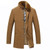 Woolen Long Jacket Men Detachable Fur Collar Solid Color Thick Overcoat Men Men's Business Warm Wool Winter Coat Clothing