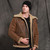 New Brown Short Slim Fur Coat Real Sheepskin Fur Shearling Casual Genuine Leather Fur Outwear Thicken Warm Winter Fur