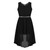 6-14 Years Kids Teen Sleeveless Sparkly Rhinestone Waist High-low Hem Dress for Birthday Casual Party Dress for Girls