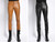 Genuine Leather Pants Men Clothing Streetwear Real Natural Sheepskin Casual Slim Pencil Pants High Street Zippers Trousers