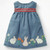 Autumn kids straps sundresses for girls baby girl clothes Cotton animal applique red braces dress