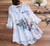 Womens Summer Blouse Plus Size Tunic Top Elegant Long Sleeve Shirt V Neck Embroidery Blusas Casual Chemise