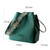 Embroidery Wide Strap Shoulder Bag Women Bucket Bags High Quality Waterproof Crossbody Bag Handbag