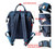 Embroidery Nylon Women Backpack Water-resist Laptop Bag College Travel Backpack for Girl Daypack