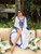 Embroidery chiffon long dress swimwear summer oversized floral robe side slit sexy beach maxi dresses