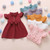 Princess Toddler Kids Baby Girl Dress 1-6Y Solid Linen Button Ruffle Sleeve Turn Down Collar Bow Party A-Line Dress Clothes