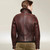 Man Bomber Jacket Shearling Sheepskin Leather Fur Coat Mens Moto Biker Flight winter jacket men