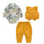 Baby Boys Gentleman Clothes Sets High Quality Cotton New Year Yellow Zoo Bow Tie Newborn Baby Boy Vest+Jumpsuit+Pants