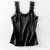 Women Casual Satin Silk Vest Backless Lace-up Basic Tops Black Sleeveless Camisole T-Shirt