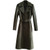 Trench Coat Autumn Winter Style Mens Overcoat Suede Leather Long Jacket Male Long Coat Cloak Cardigans