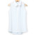 Women Tops Summer Sleeveless Solid Chiffon Shirts Blouses White Blouse Work Wear Office Shirt Blouses XX