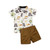 New Kids Boys Summer Clothes Toddler Gentleman T-shirt Tops Shorts Outfits 2Pcs Kids Baby Boys Casual Clothes Sets