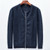 New brand autumn and winter linen jackets men army green stand collar solid jacket mens comfortable outerwear male