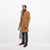 Winter Camel Color Topcoat Custom Made Heavy Warm Wool Blend Tailored Slim Golden Trench Coat