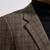 Tweed Jacket Design Grey Plaid Blazer Custom Made  Warm Wool Blend Tailored Slim Fashion Brown Gray Plaid Blazer