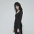 New Dark Gothic Retro Cotton Hooded tees Asymmetric Long Sleeve Women Casual T-shirt Slim-fit Version Streetwear Tops