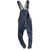 Men's dark blue denim bib overalls Slim fit jeans Casual pocket cargo pants Suspenders jumpsuits