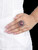 Iva Pink Stone Silver Ring