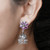 Floral Silver Jhumkis 92.5 Silver-1