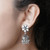 Floral Silver Jhumkis 92.5 Silver-1