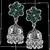 Floral Silver Jhumkis 92.5 Silver-1
