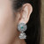 Green Vortex Silver Jhumkis 92.5 Silver